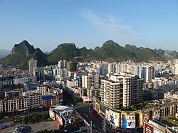 Hezhou city skyline (3)